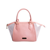 粉色PU新款设计化妆手提包